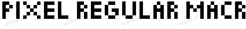 Pixel Regular Macrom字体转换